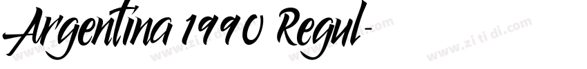 Argentina 1990 Regul字体转换